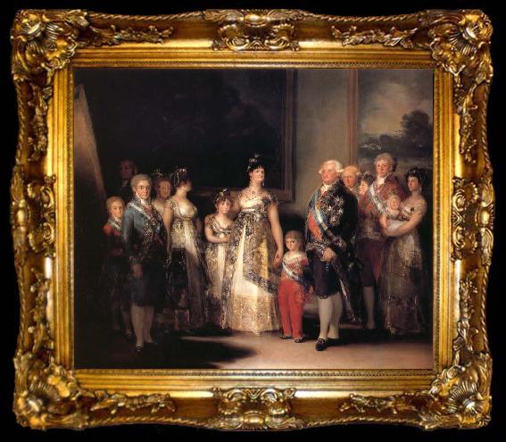 framed  Francisco Goya Family of Carlos IV, ta009-2